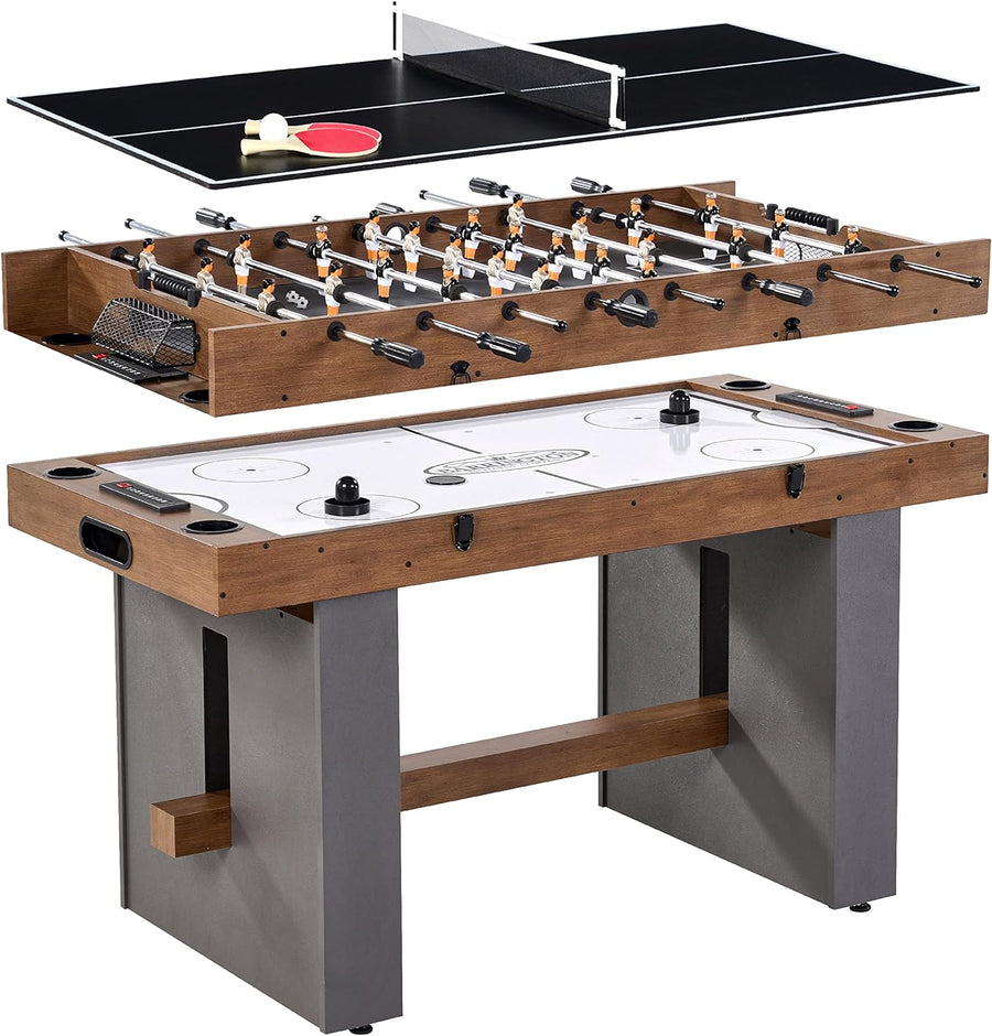 Barrington 3-in-1 Combination Game Table 54”, Foosball, Hockey and Table Tennis  - $230