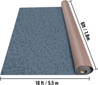 Happybuy Gray Marine Carpet 6 ft x 18 ft Boat Carpet Rugs Indoor Outdoor Rugs - $45