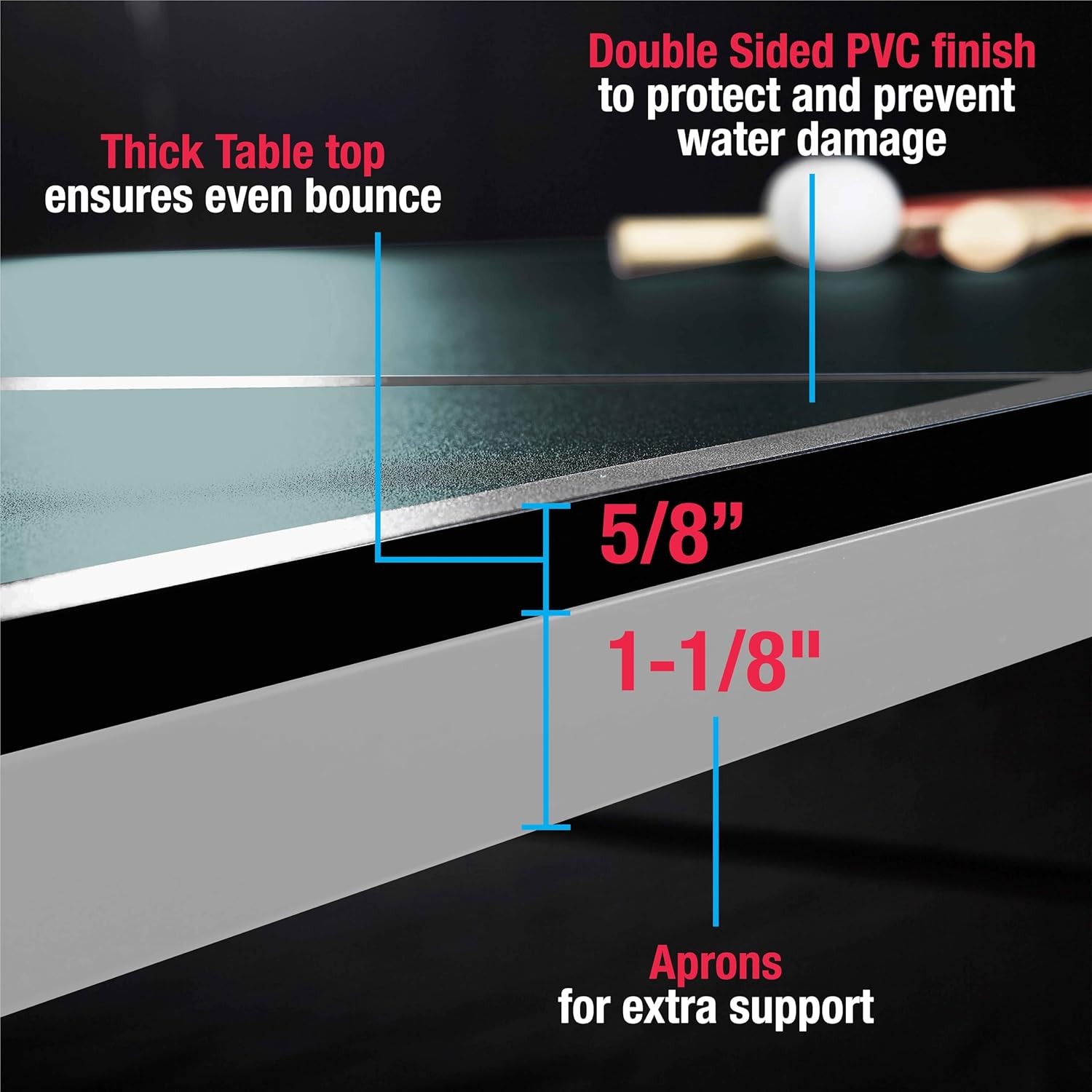 MD Sports Table Tennis Tables Multiple Styles, Foldable for Easy Storage with Nets - $170