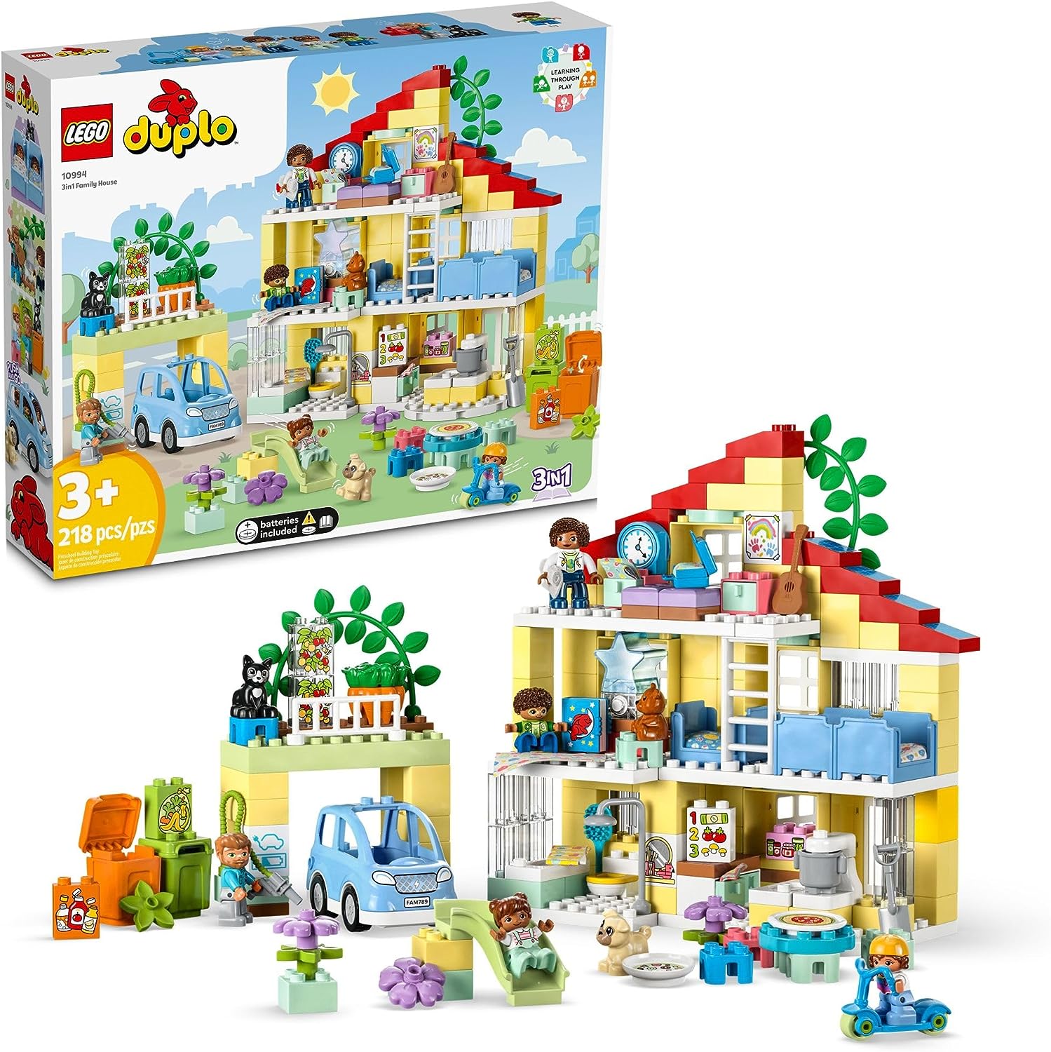 LEGO DUPLO Town 3in1 Family House 10994 Educational STEM Building Toy Set - $85