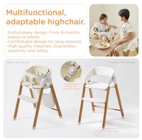 High Chair for Babies and Toddlers Adjustable Foldable Convertible - $90