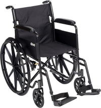 Drive Medical SSP118FA-SF Silver Sport 1 Folding Transport Wheelchair - $70