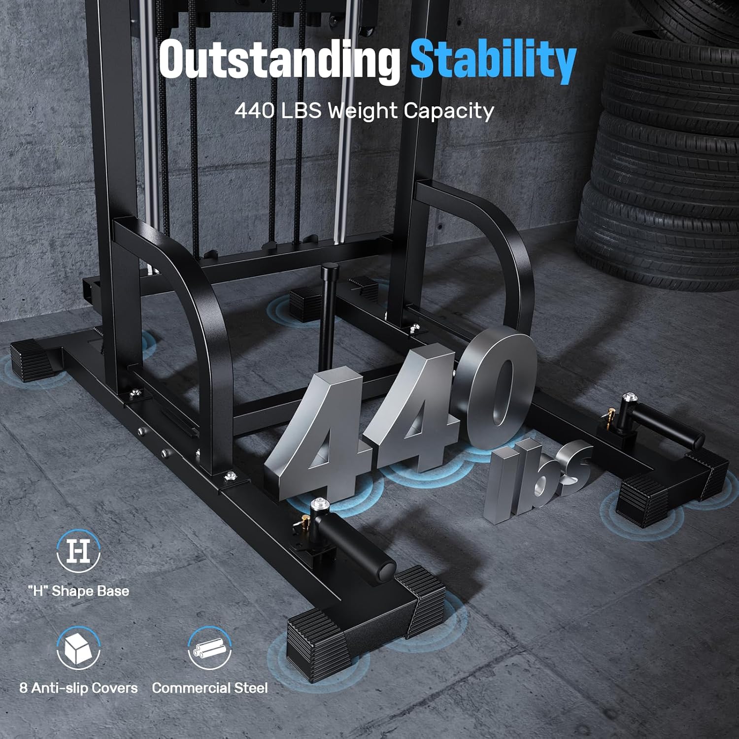 Sportsroyals Power Tower Pull Up Dip Station Assistive Trainer Multi-Function - $215