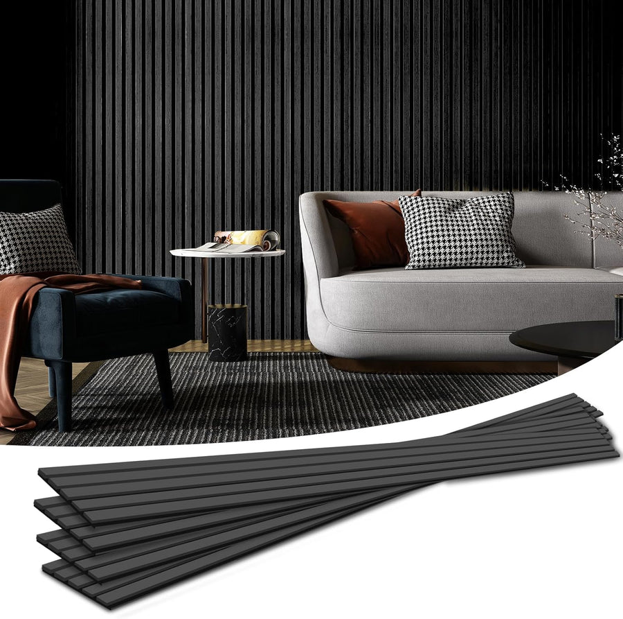 Art3d 4-Piece Wood Slat Acoustic Panels for Stylish Decor and Noise Reduction - $120