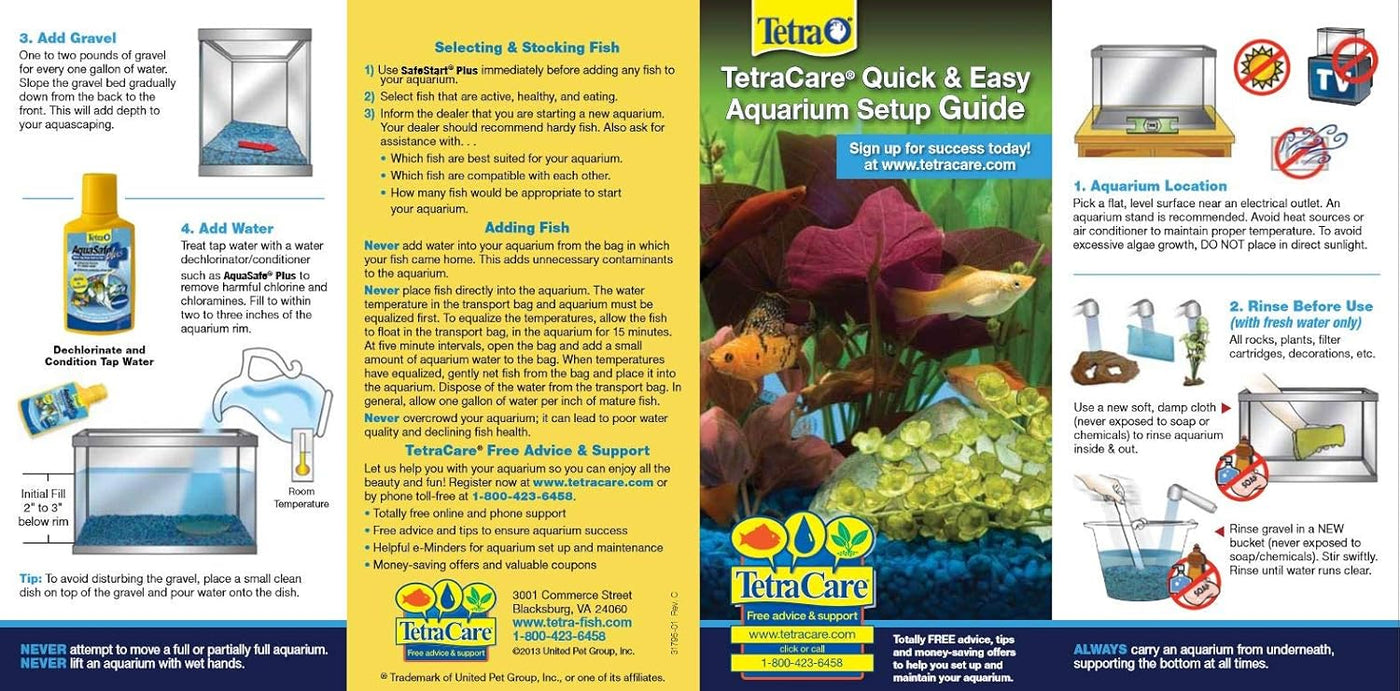 Tetra 55 Gallon Aquarium Kit with Fish Tank, Fish Net, Fish Food, Filter, Heater - $250