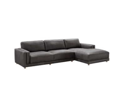 McLain 2-Piece Sectional with Chaise, Charcoal - $1499