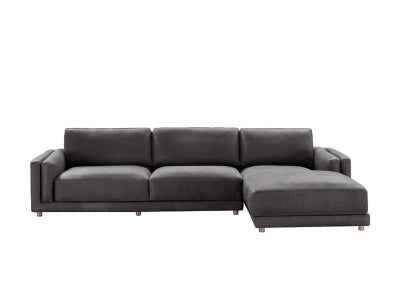 McLain 2-Piece Sectional with Chaise, Charcoal - $1299