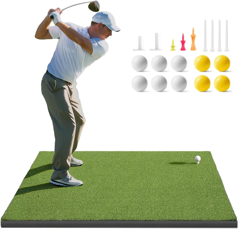 Golfguru Golf Mat, 5x4ft Artificial Turf Golf Hitting Mats Practice - $90