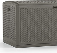 Suncast BMDB12000ST 124 Gallon Capacity Herringbone Pattern Stoney Deck Box - $140