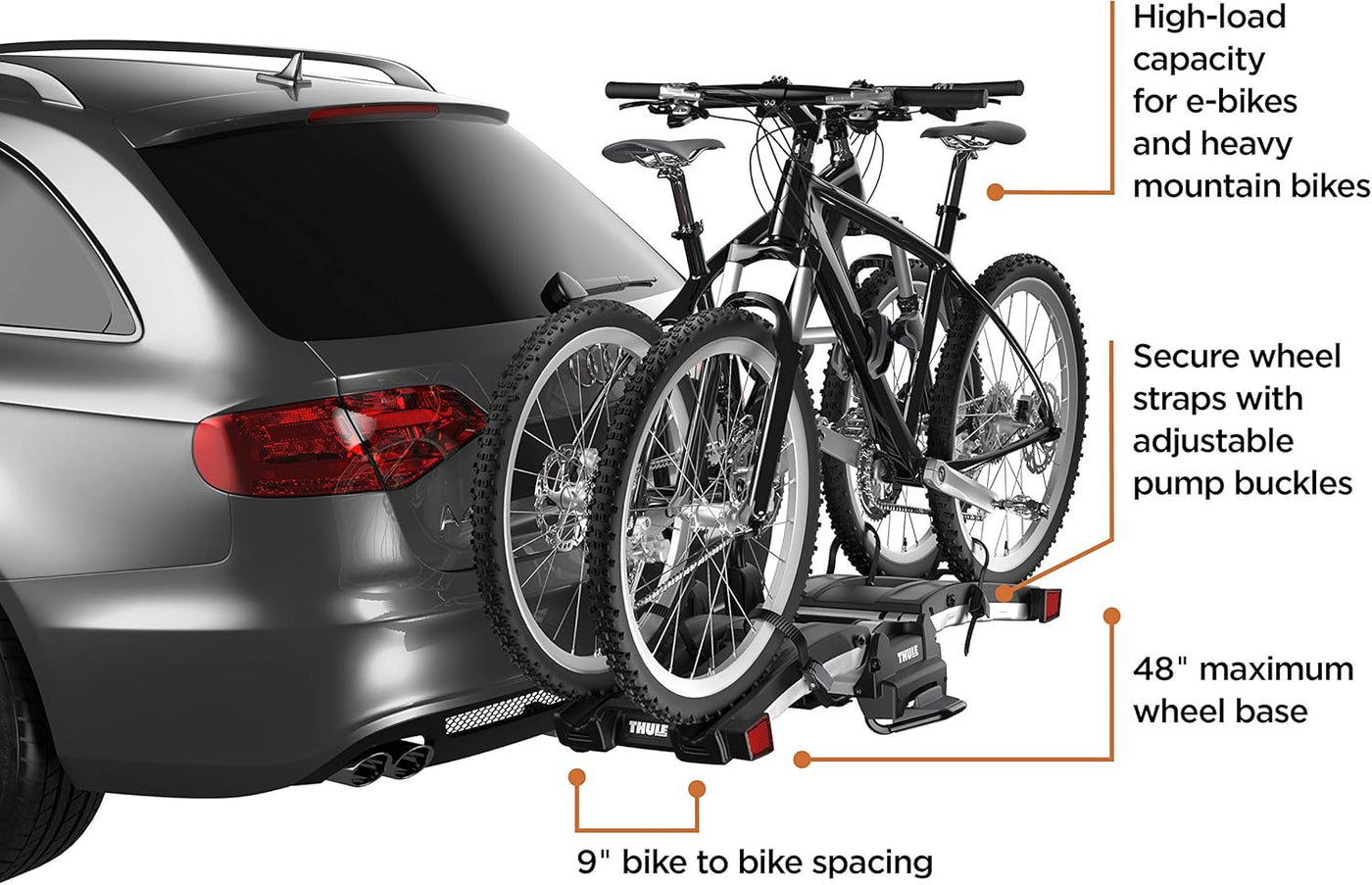 Thule EasyFold XT 2 Hitch Bike Rack , Black - $470