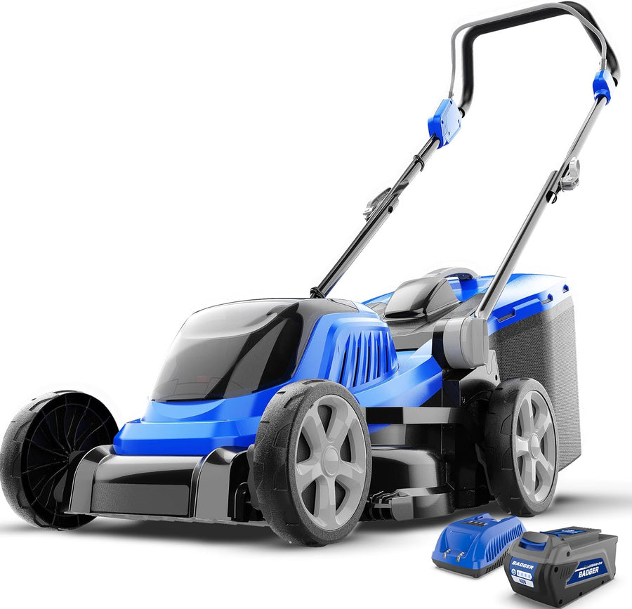 Lawn Mower 40V Brushless 18' Cordless, 5 Cutting Electric Lawn Mower - $140