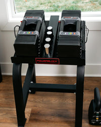 PowerBlock Elite EXP Adjustable Dumbbells, Sold in Pairs, Stage 1, 5-50 lb. - $215