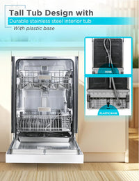 BLACK+DECKER 24" Built-In Dishwasher, 12-Place Setting Capacity - $300