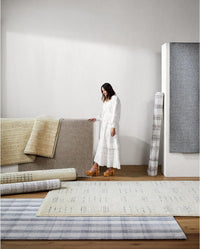 Livabliss x Becki Owens Birdie Neutral Outdoor Area Rug, 5'1" x 7', Light Silver - $80