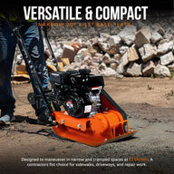 SuperHandy Plate Compactor Rammer 7 HP Gas Engine 4200-Pounds of Force - $365
