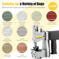 Moonshan Bag Sewing Machine 2s/bag for Packing Bags Non-woven Fabrics Leather - $90