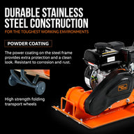 SuperHandy Plate Compactor Rammer 7 HP Gas Engine 4200-Pounds of Force - $365