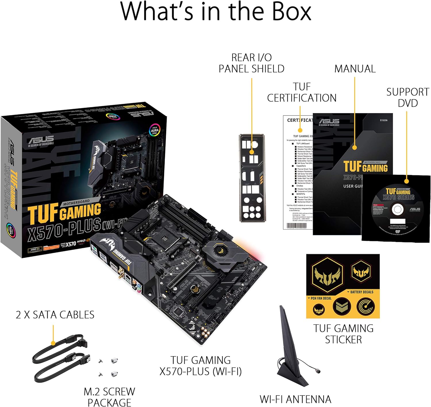 ASUS AM4 TUF Gaming X570-Plus (Wi-Fi) - $130