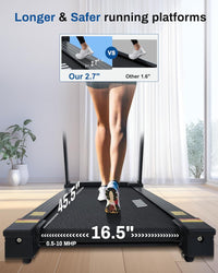Auto Incline Treadmill - 300+ LBS Capacity 3.5HP Folding Treadmills - $280