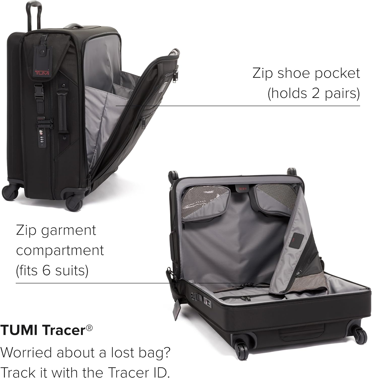 TUMI Alpha 3 Extended Trip 4-Wheeled Garment Bag with TSA Lock