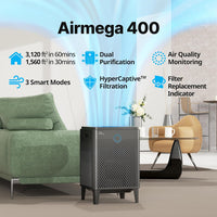 COWAY Air Purifiers for Home Large Room Up to 3,120ft², 400(G) - $310