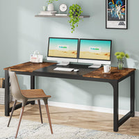 Tribesigns Modern Computer Desk, 63 x 31.5 inch Large Office Desk - $100