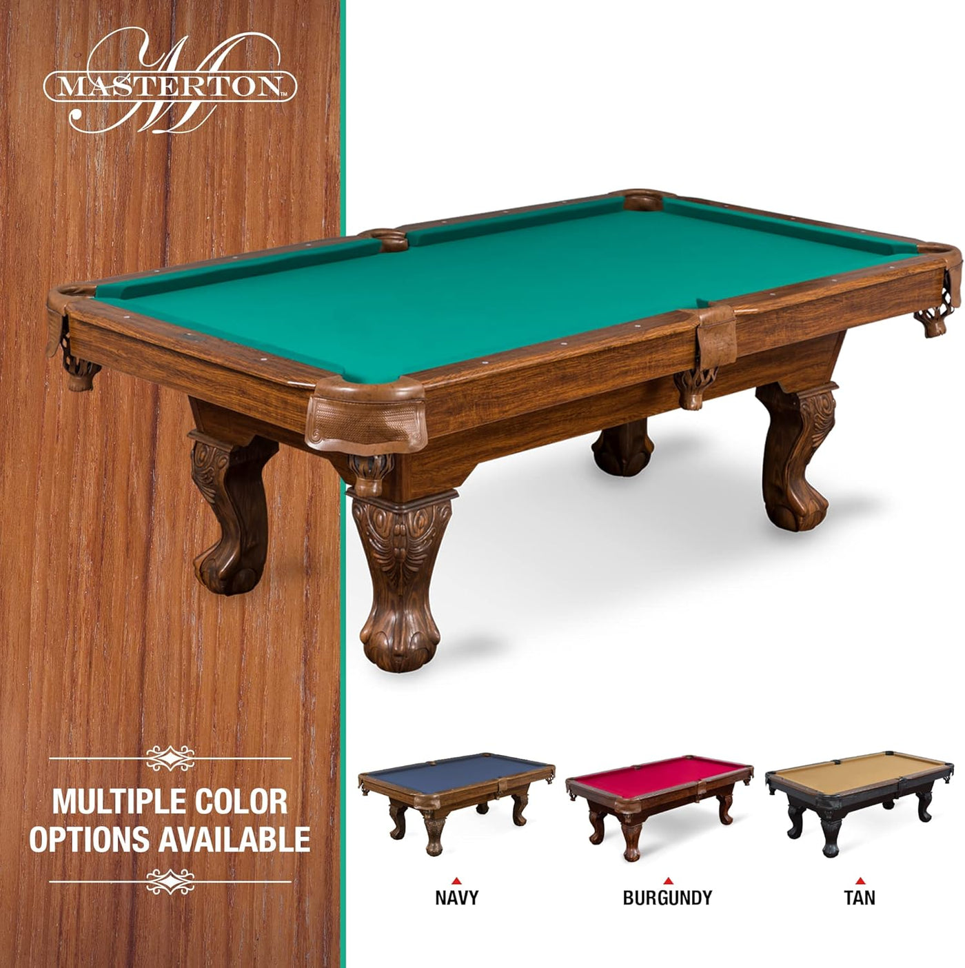 EastPoint Sports Masterton Billiard Bar-Size Pool Table 87 Inch or Cover - $1020