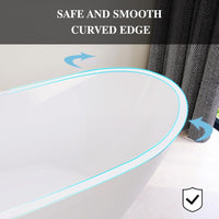 59" High-back Acrylic Freestanding Bathtub, cUPC Certified - $600
