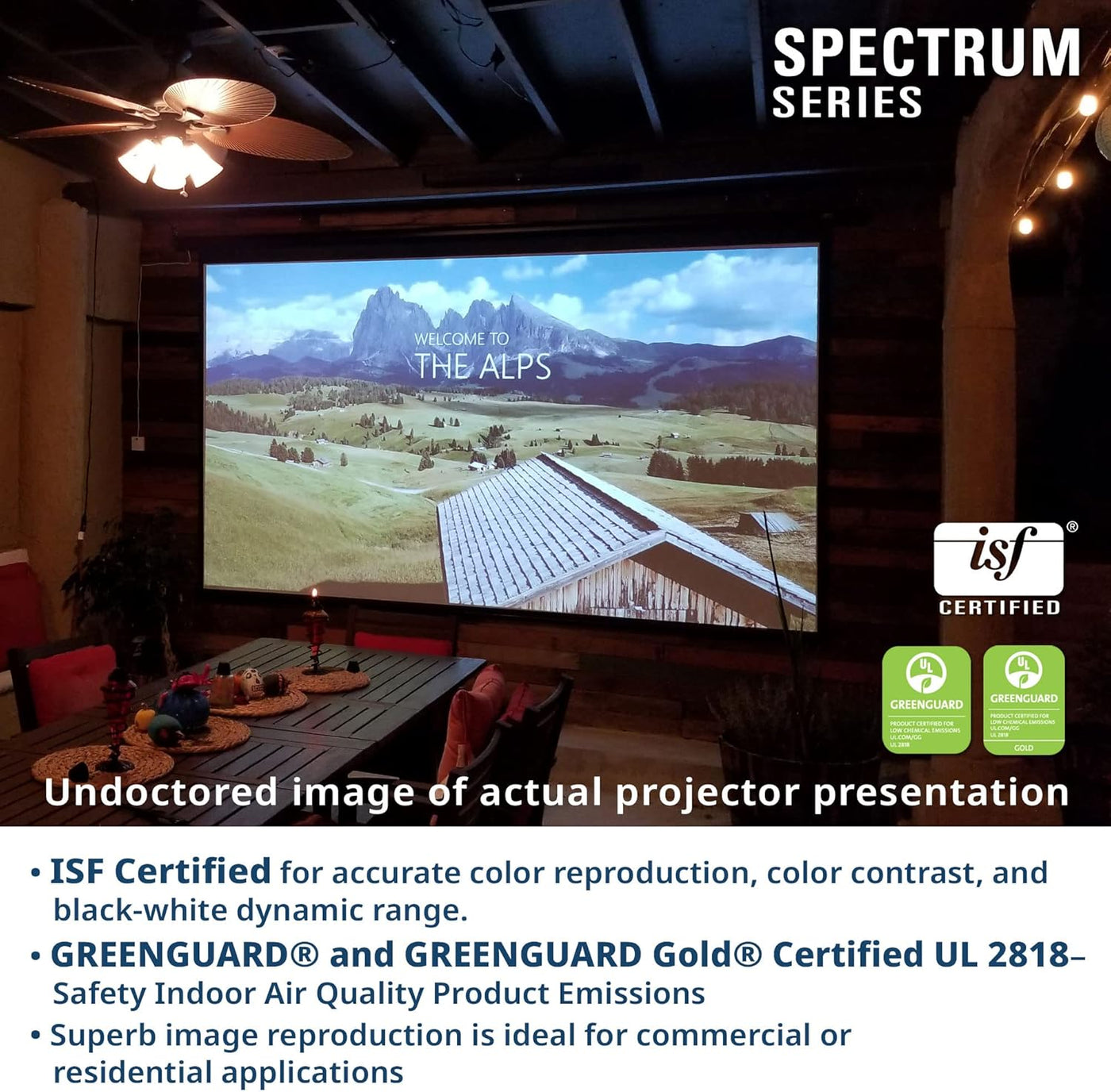 Projector Screen Elite Screens Spectrum, 128-INCH Diag 16:10, Motorized - $330