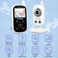 GoodBaby UU24V Video Baby Monitor with Camera and Audio - $45