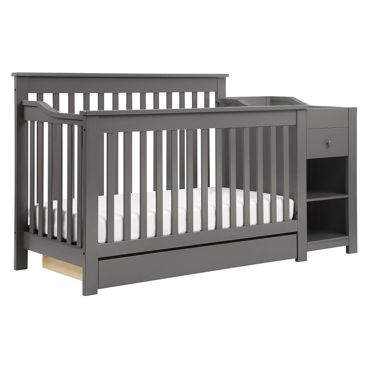 DaVinci Piedmont 4-in-1 Convertible Crib and Changer Combo in Slate - $190