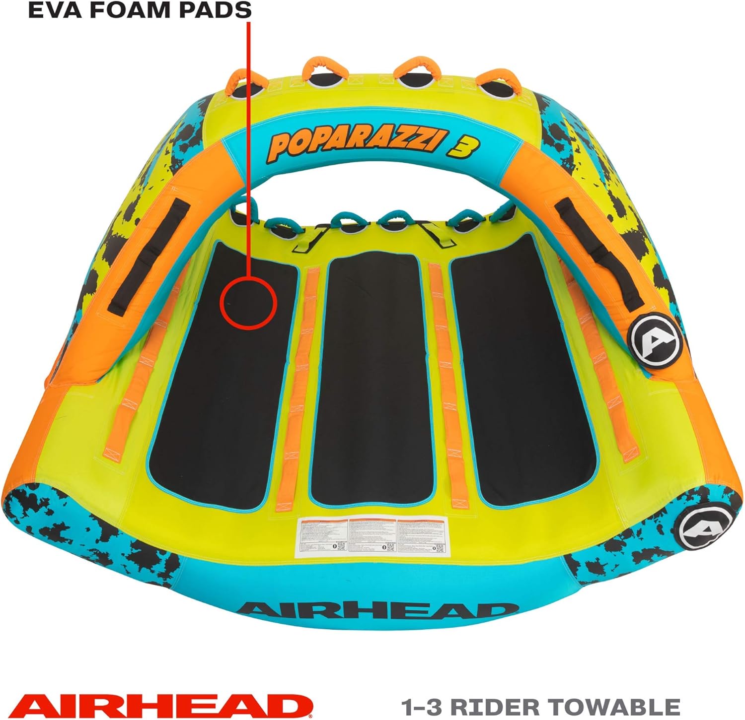 AIRHEAD Poparazzi, 1-3 Rider Towable Tube for Boating - $240