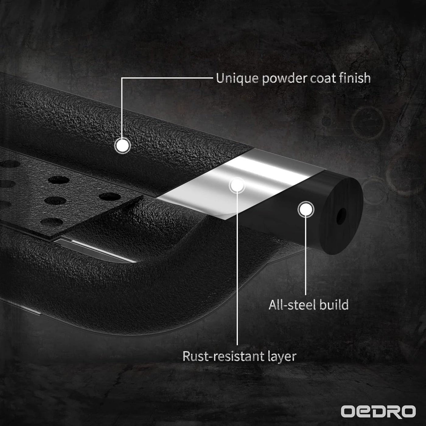 OEDRO 6 Inch Running Boards Compatible with 2009-2018 Dodge Ram 1500 Crew Cab - $185