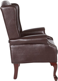 Office Star TEX Traditional Queen Anne Style Chair with Thick Padded Seat - $190