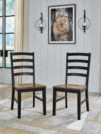 Signature Design by Ashley Wildenauer Rustic Armless Dining Chair, Set of 2 - $85