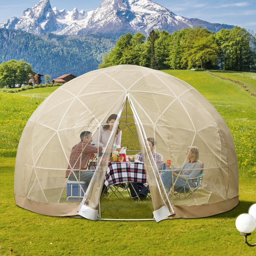 VEVOR 9.5FT Garden Dome Bubble Tent, Upgraded Geodesic Dome Greenhouse - $185