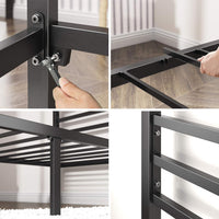 ZINUS Patricia Black Metal Canopy Platform Bed Frame, Full - $110