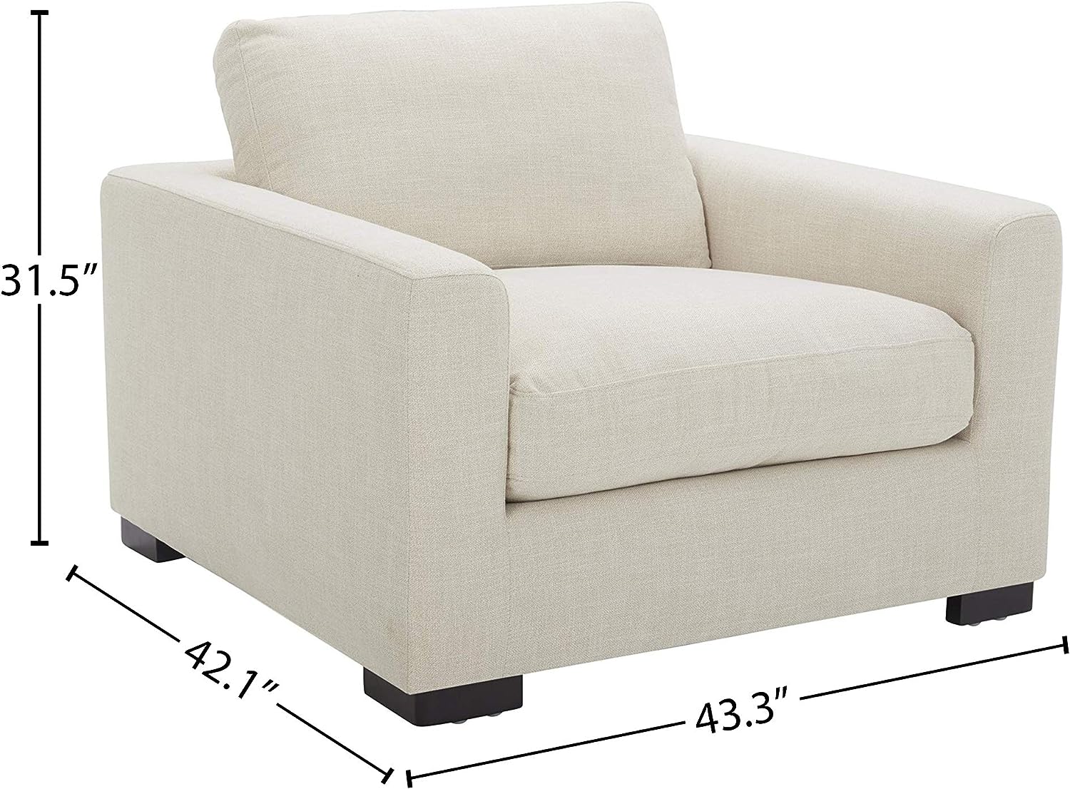 Amazon Brand - Extra-Deep Down-Filled Accent Living room Chair - $390