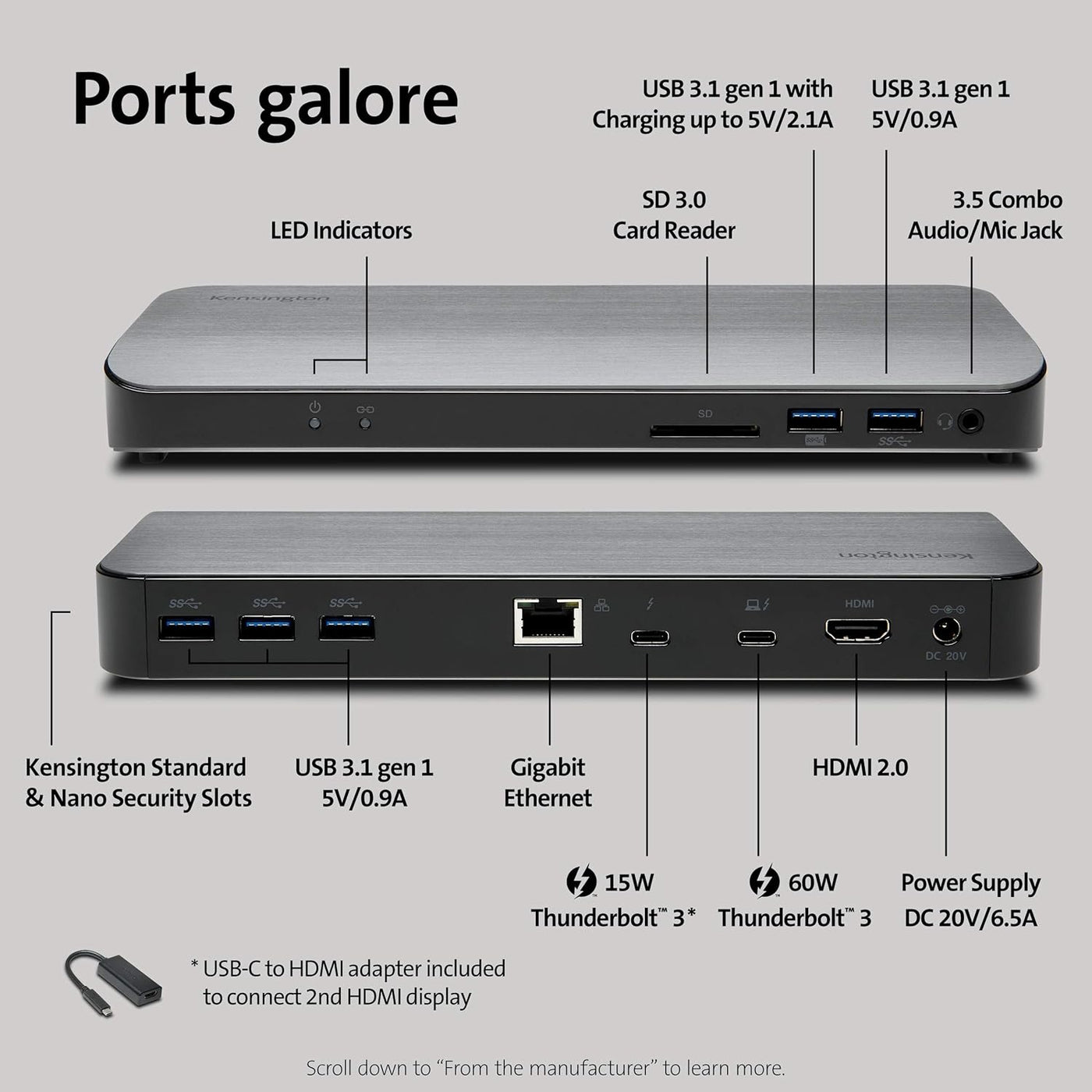 Thunderbolt 3 Dock for MacBooks (OS 10.14 and Later) - $200