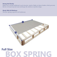 8-inch Fully Assembled Split Box Spring/Foundation for Mattress, Full Size - $125