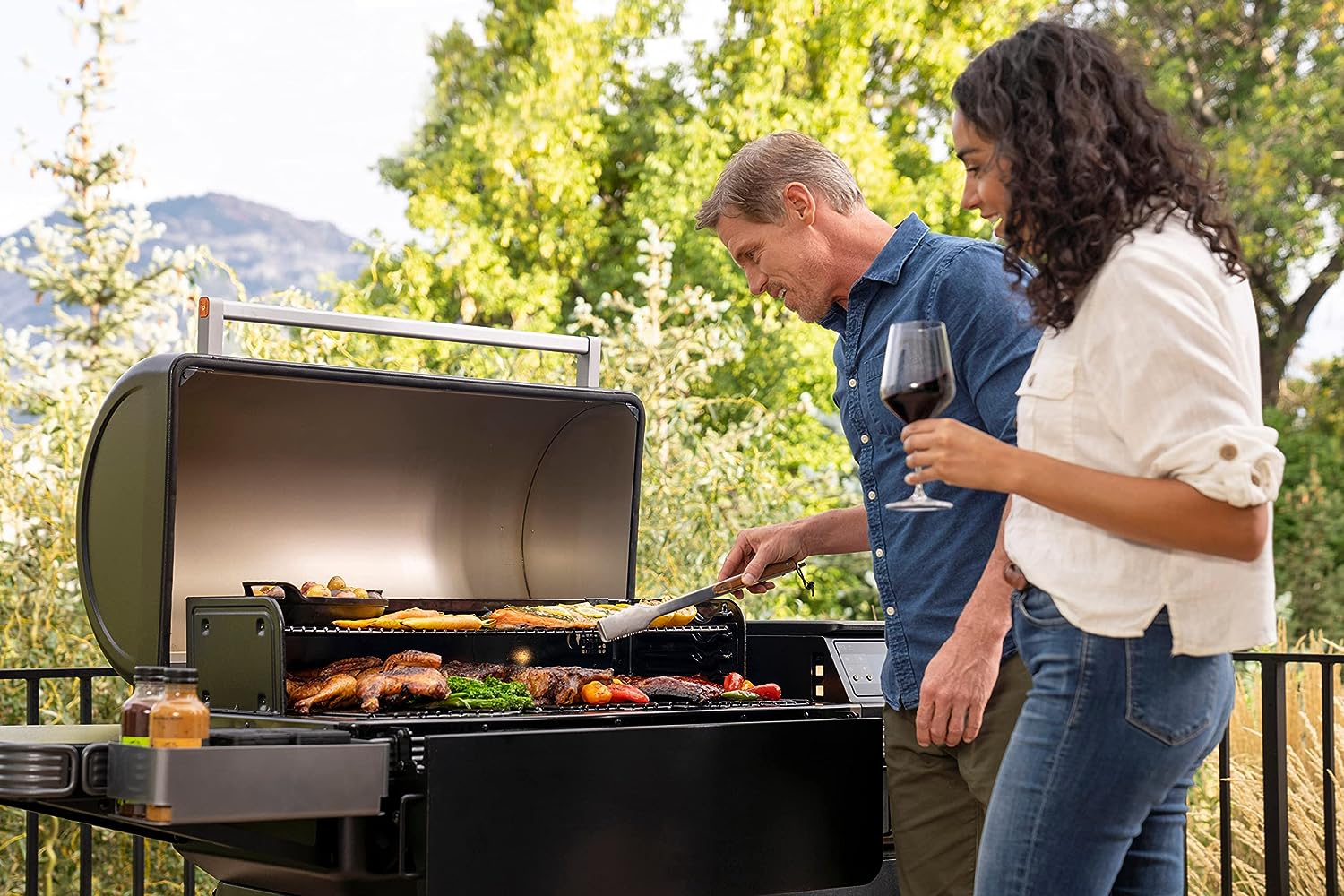 Traeger Ironwood XL Wi-Fi Pellet Grill and Smoker in Black (No Hardware) - $1,250