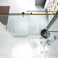 WOODBRIDGE Frameless Bathtub Shower Door,56" - 60" Width,62" Height, 3/8" (10 mm) - $425