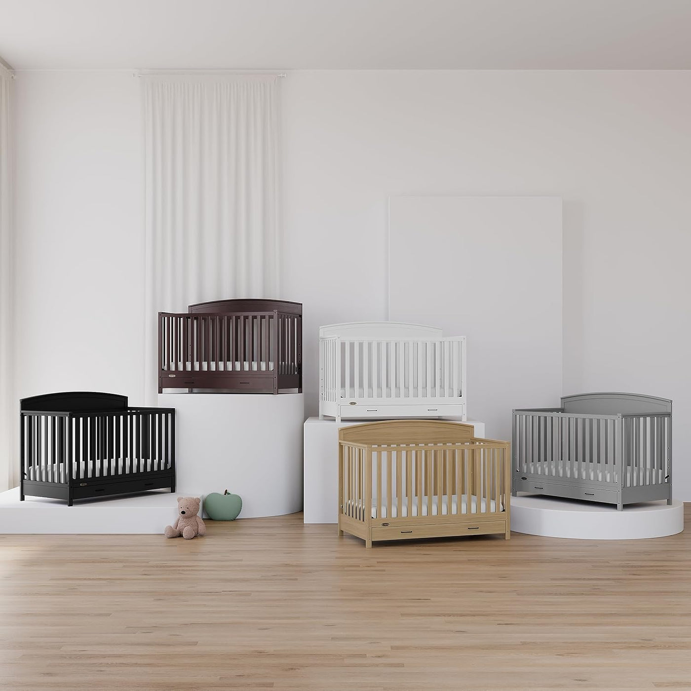 Graco Benton 5-in-1 Convertible Crib with Drawer (White) - $180