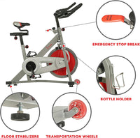 Sunny Health & Fitness Pro Cycling Stationary Bike, 40 LB Flywheel - $130