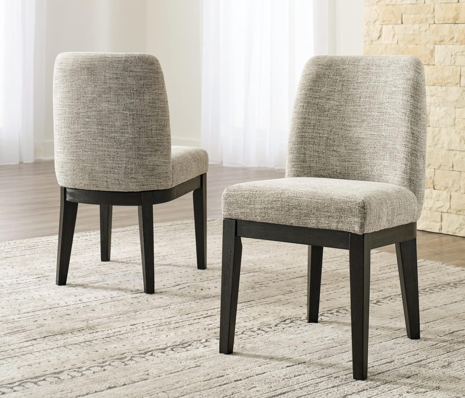 Signature Design by Ashley Burkhaus Traditional Upholstered Dining Chair, Set of 2 - $180