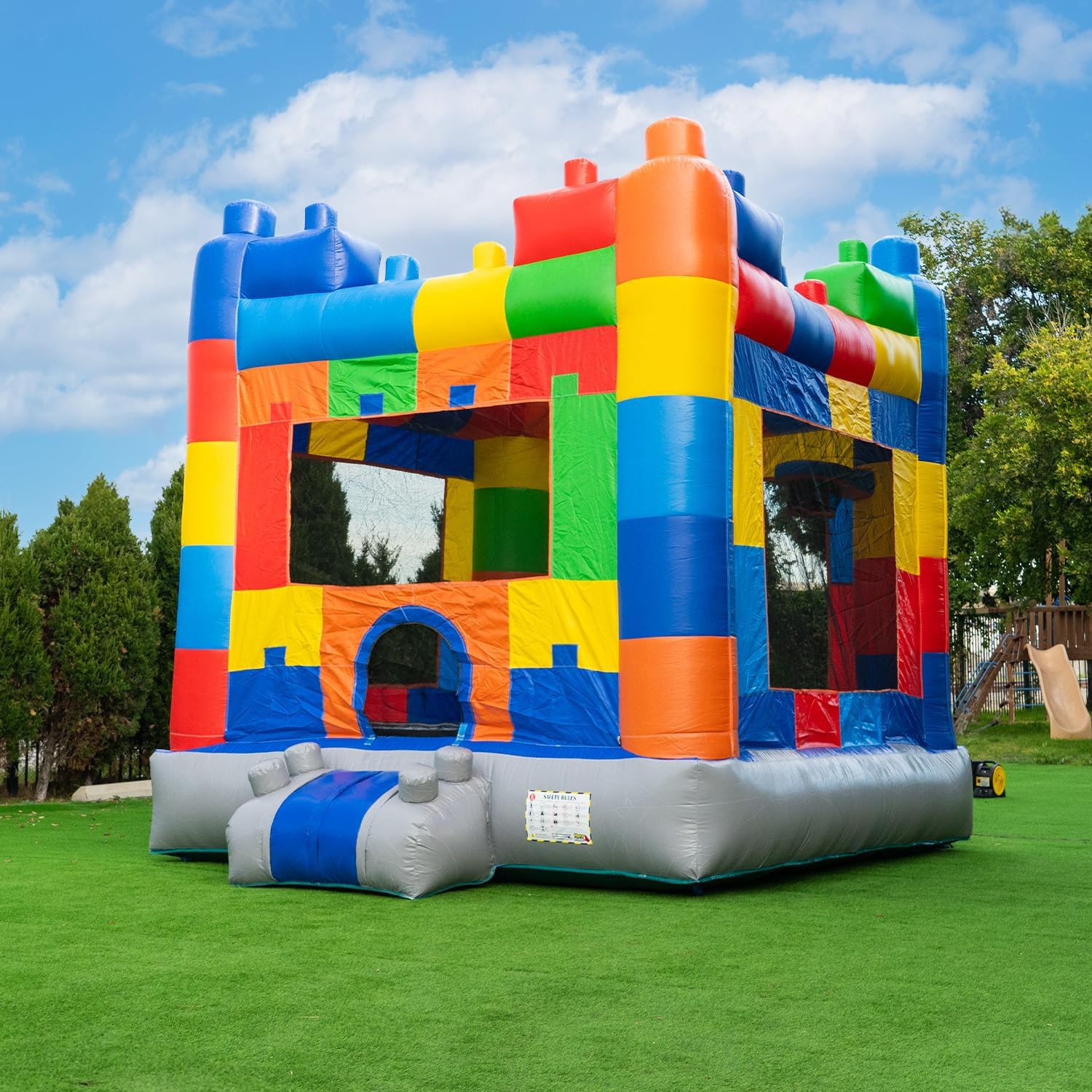 HeroKiddo Block Party Bounce House Commercial Grade for Kids and Adults _ $660