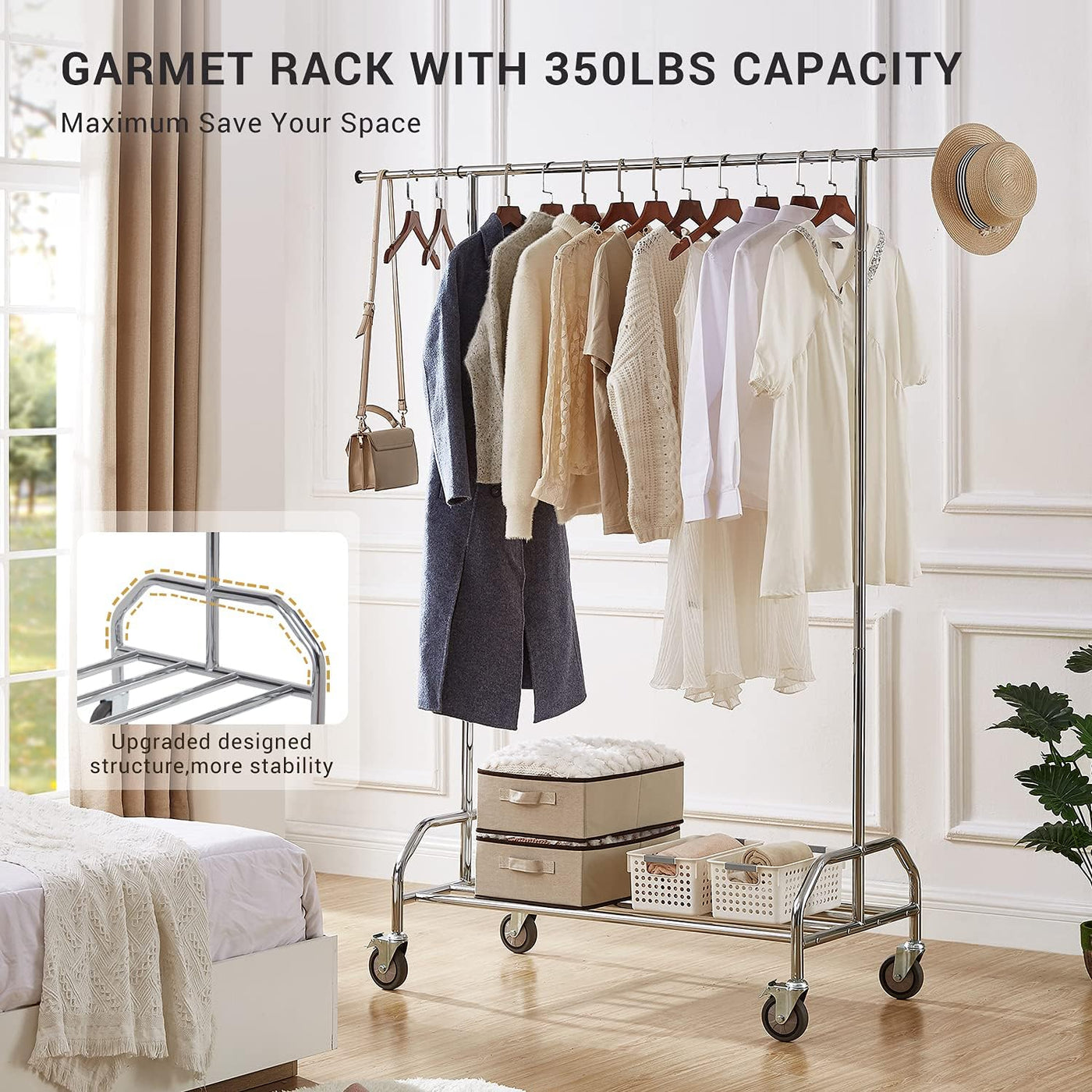 Clothing Racks for Hanging Clothes,Heavy Duty Clothes Rack,Garment