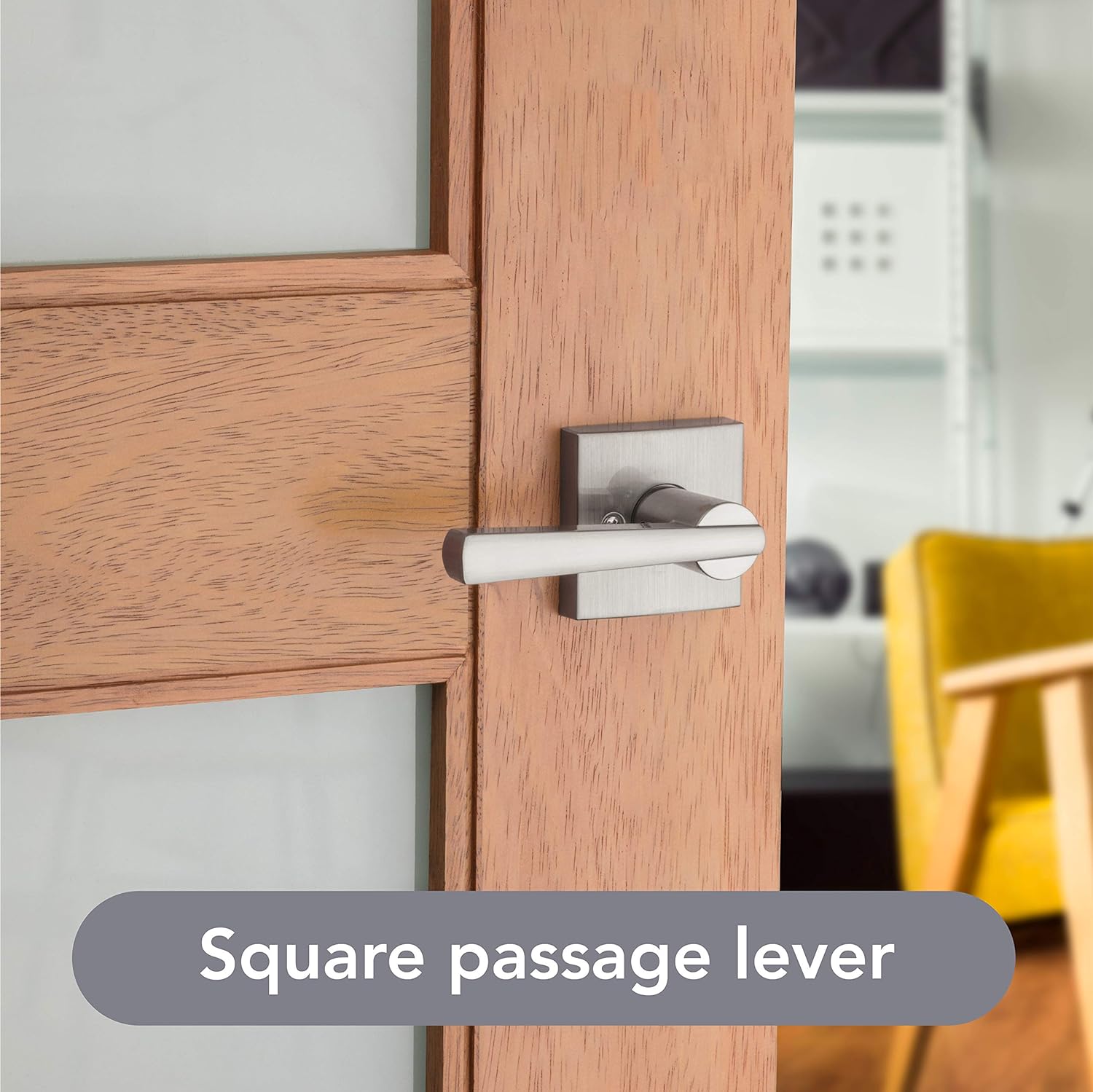 Baldwin Spyglass , Interior Passage Door Reversible Lever, in Satin Nickel - $25