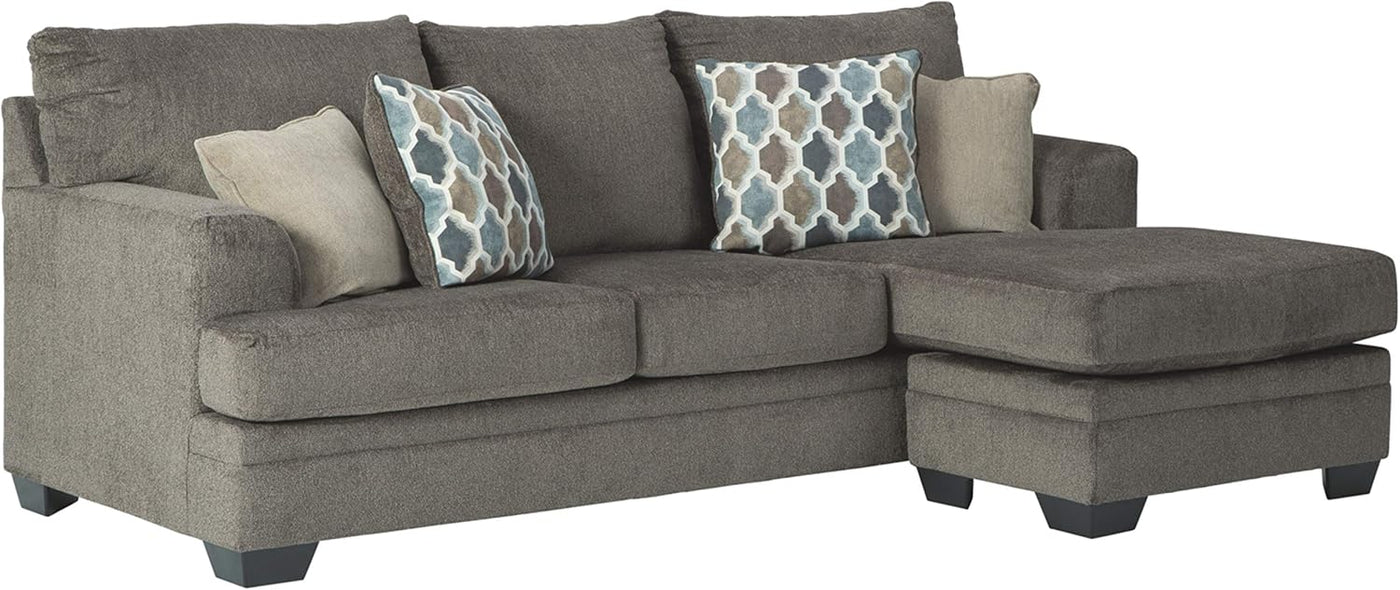 Signature Design by Ashley Dorsten Sectional Sofa Couch with Lounge, Light Brown - $600