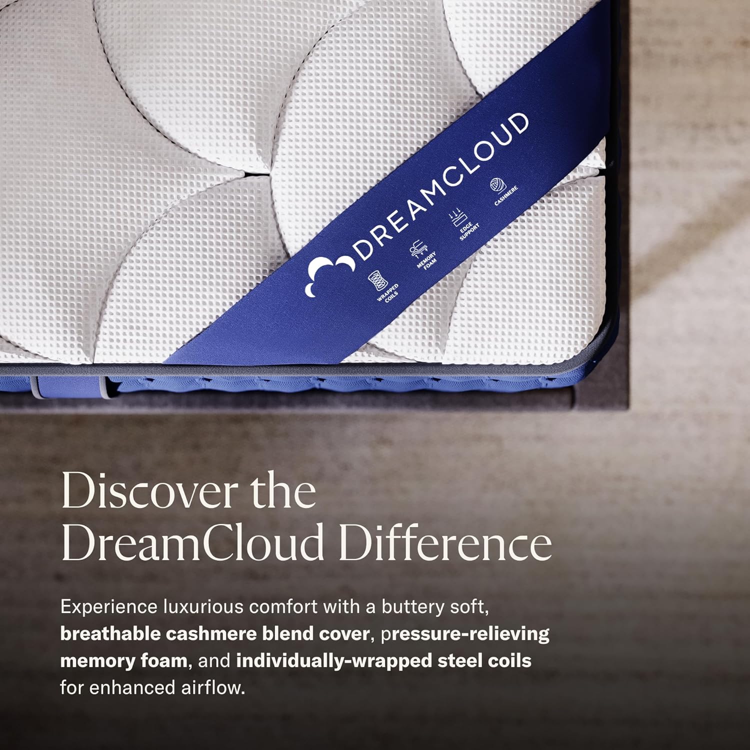 DreamCloud 14" Twin Mattress - Luxury Hybrid Gel Memory Foam - $280